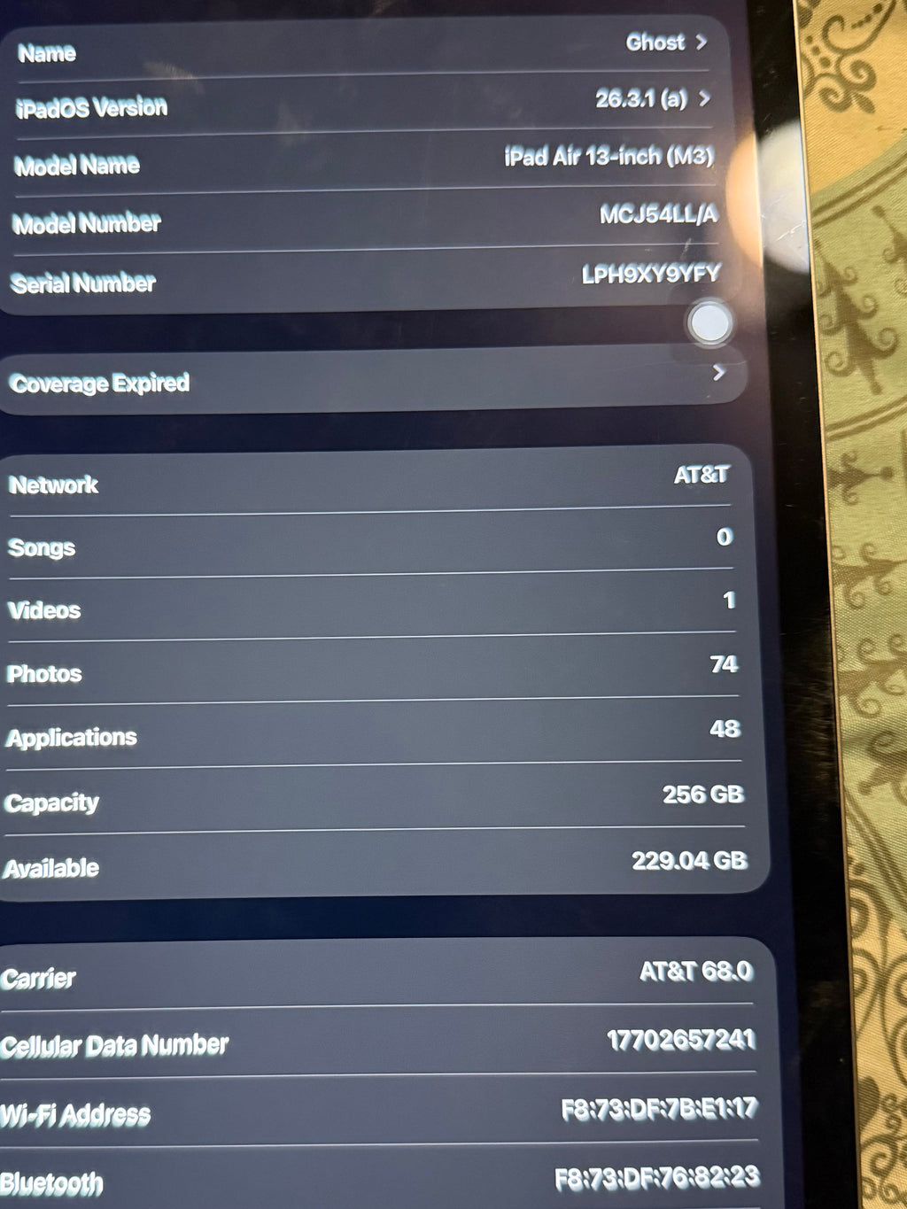 iPad Air 13inch